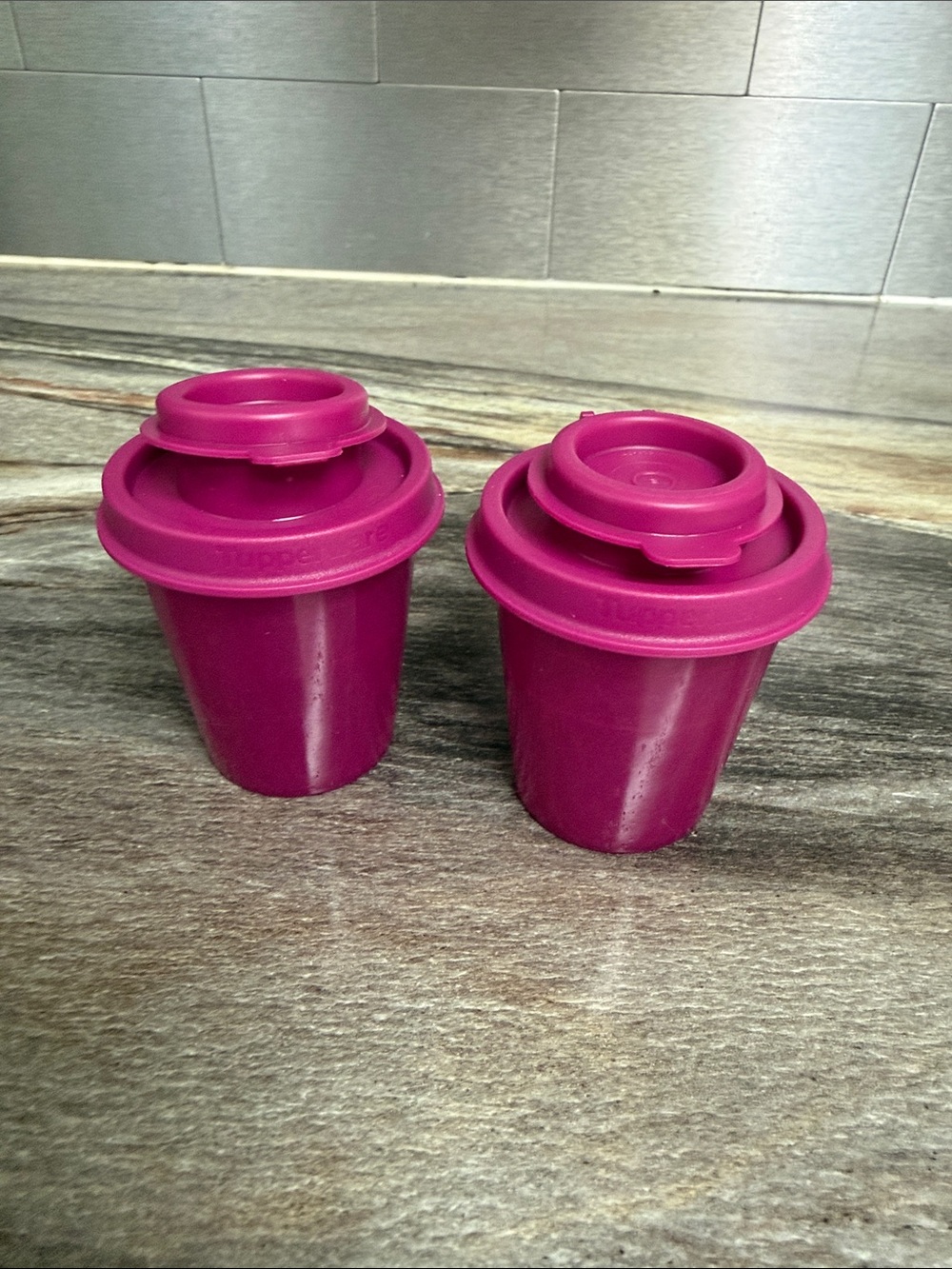 Tupperware Mini Shakers (2)